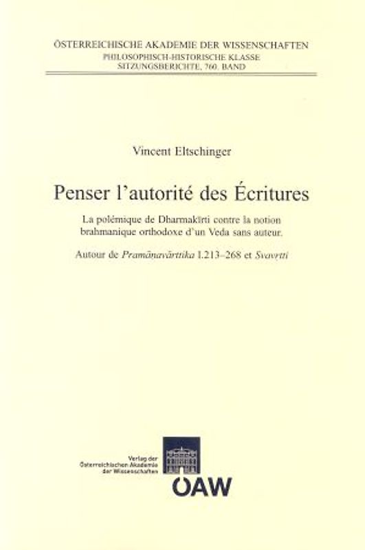 Penser l´autorité des Écritures