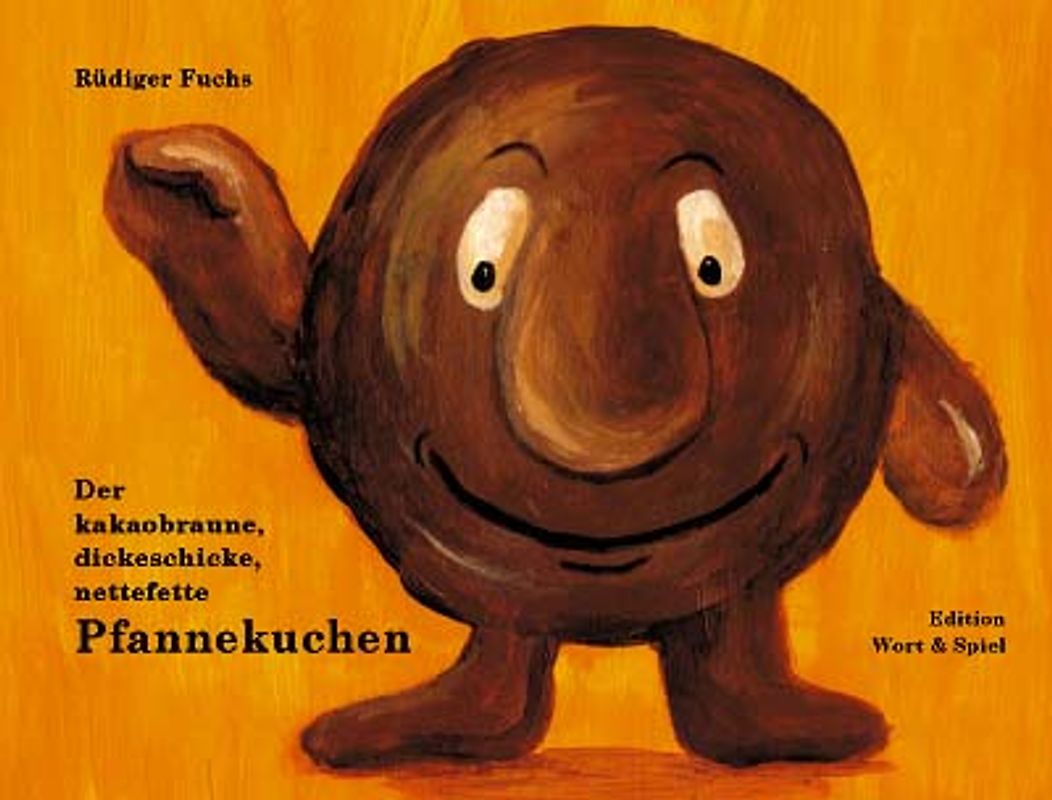 Der kakaobraune, dickeschicke, nettefette Pfannekuchen