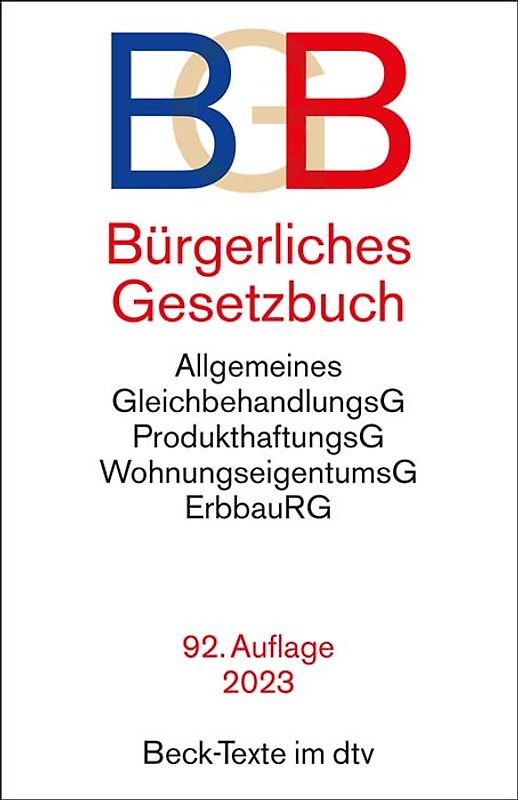 Bürgerliches Gesetzbuch