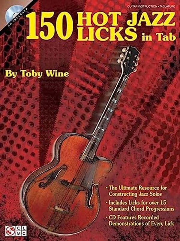 Toby Wine 150 Hot Jazz Licks In Tab Guitar Book/Cd
