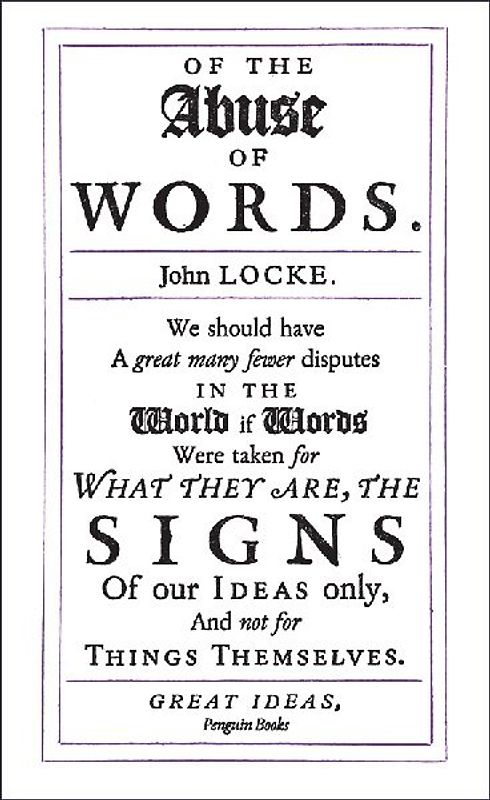 Of the Abuse of Words