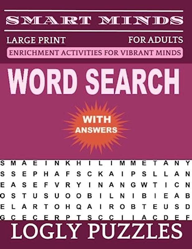 Word Search Book Large Print for Adults: 2400+ words New Fun and Relaxing Puzzles Book for Adults & Seniors with Answers Key