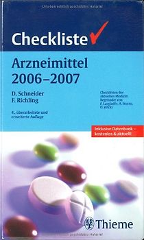 Checkliste Arzneimittel A-Z (incl. Online-Datenbank-Nutzung für 2 Jahre ab Registrierung)