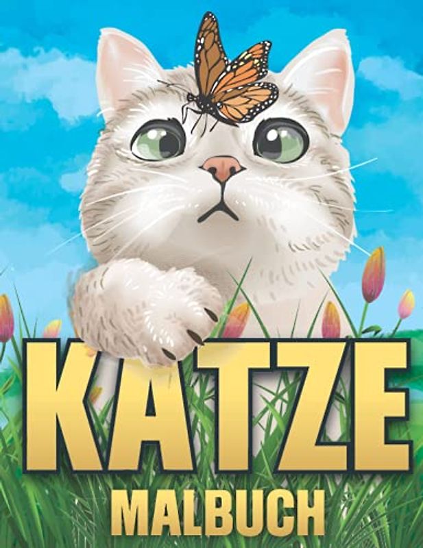 katze malbuch: Katzen Malbuch 50 erstaunliche Zeichnungen , Erstaunliches Geschenk für Mädchen , Jungen und Erwachsene, , Katzen Malbuch für Katzenliebhaber