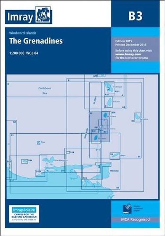 B3 The Grenadines, Imray Chart