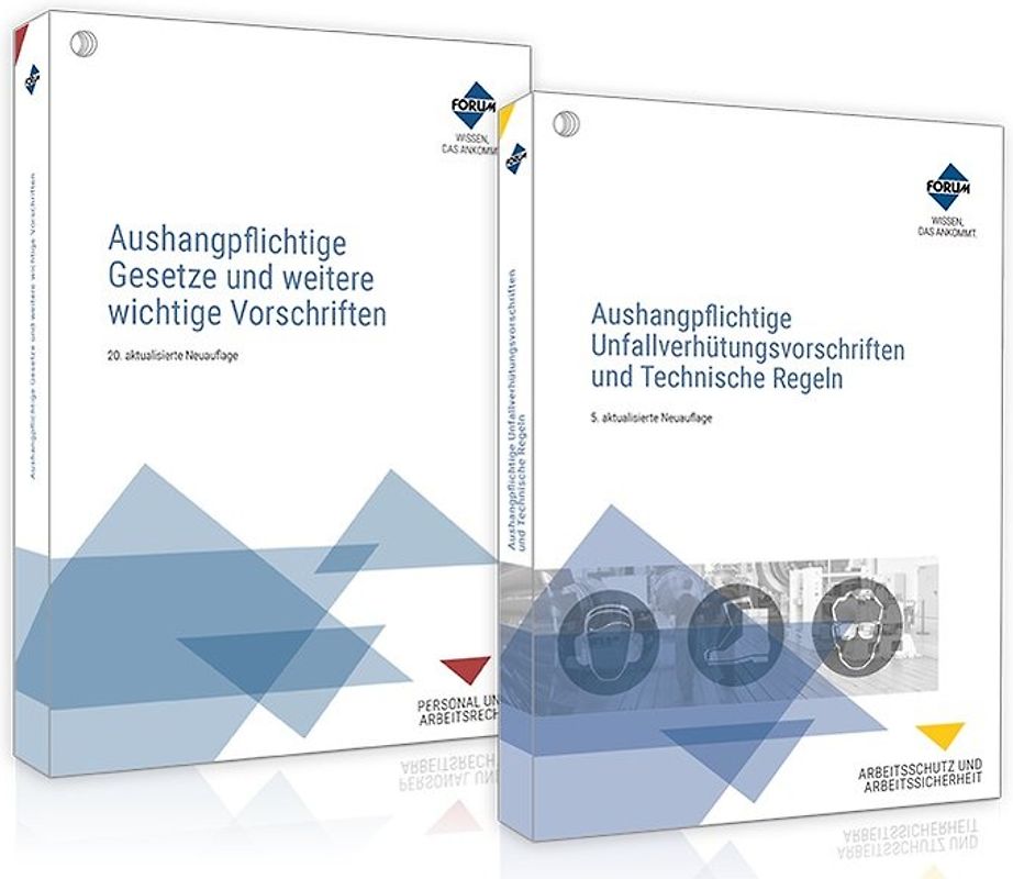 Das Aushang-Paket: Aushangpflichtige Gesetze + Unfallverhütungsvorschriften