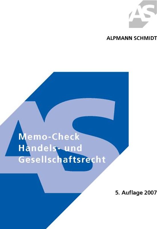 Memo-Ceck Handels- und Gesellschaftsrecht