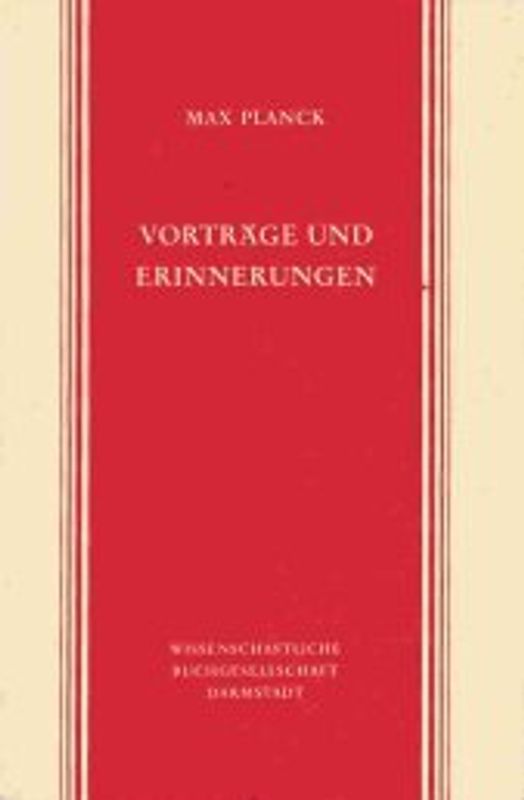 Vorträge und Erinnerungen