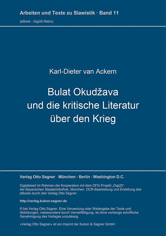 Bulat Okudžava und die kritische Literatur über den Krieg
