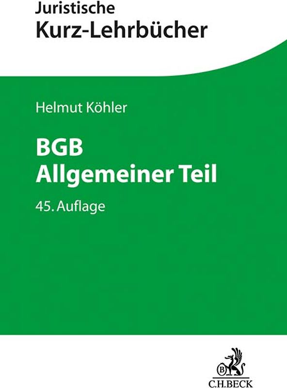 BGB Allgemeiner Teil