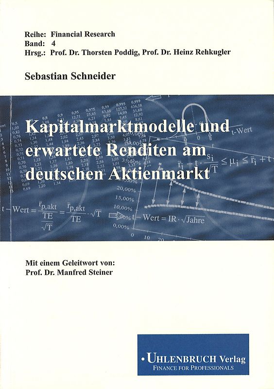Kapitalmarktmodelle und erwartete Renditen am deutschen Aktienmarkt