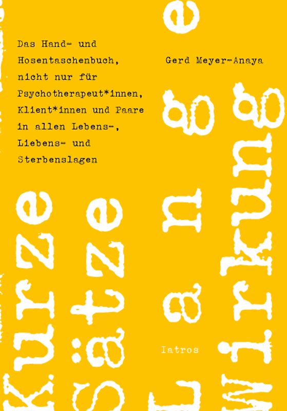 Kurze Sätze – Lange Wirkung