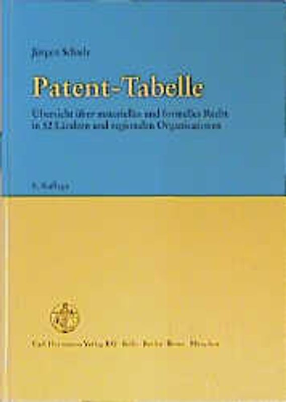 Patent-Tabelle