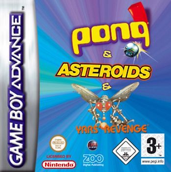 Pong / Asteroids / Yars Revenge [3 in 1] Nintendo Game Boy Advance