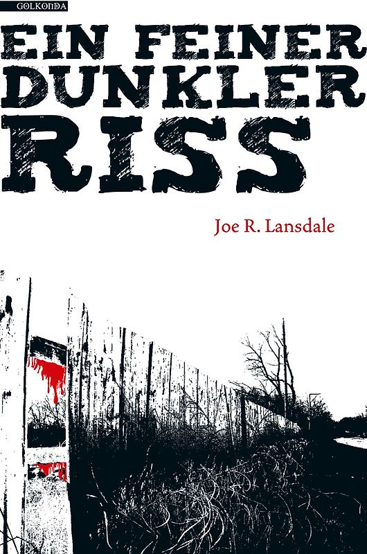 Ein feiner dunkler Riss