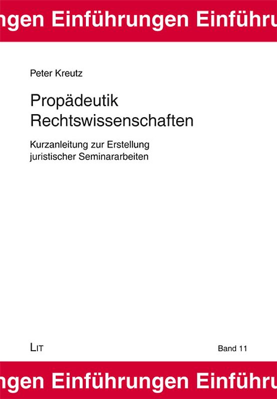 Propädeutik Rechtswissenschaften