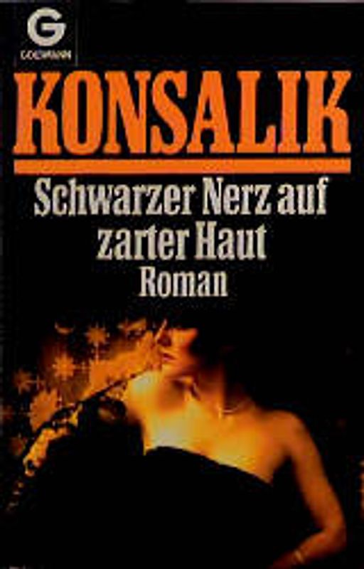 Schwarzer Nerz auf zarter Haut