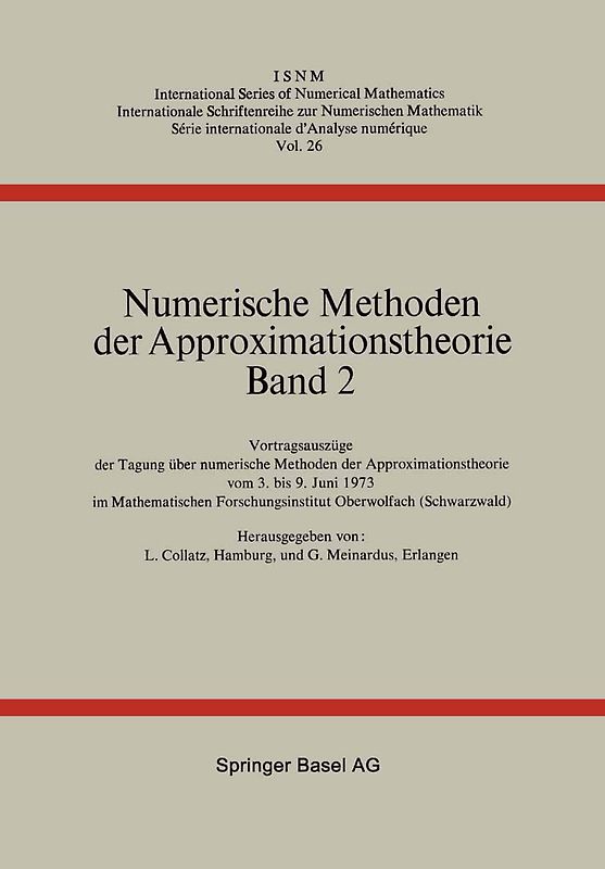 Numerische Methoden der Approximationstheorie