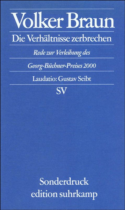 Die Verhältnisse zerbrechen