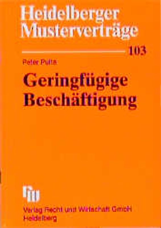 Geringfügige Beschäftigung