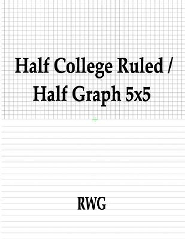 Half College Ruled / Half Graph 5x5