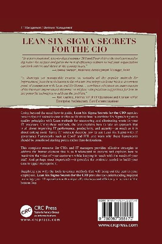 Lean Six Sigma Secrets for the CIO
