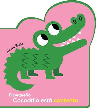 El pequeño cocodrilo está contento