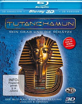 Tutanchamun - Sein Grab und die Schätze 3D (Real 3D + 3D anaglyph inkl. 2 Brillen + 2D-Version [3D Blu-ray] 3D Blu-ray Disc