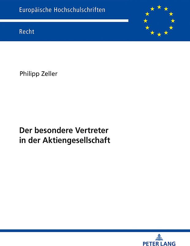 Der besondere Vertreter in der Aktiengesellschaft