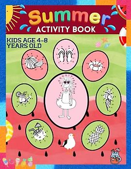 Summer Activity Book for Kids: dot to dot books for kids ages 4-8