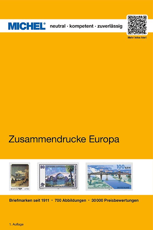 Zusammendrucke aus Markenheftchen Europas bis 2000