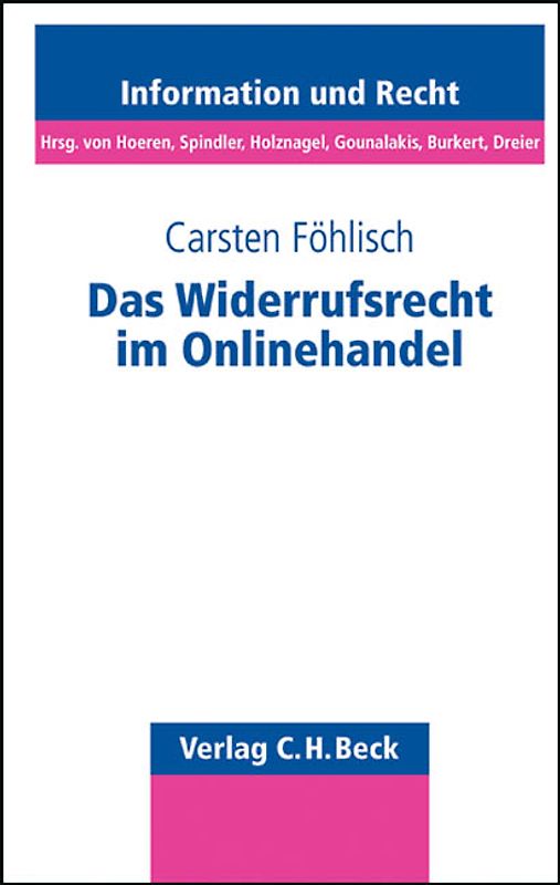 Das Widerrufsrecht im Onlinehandel