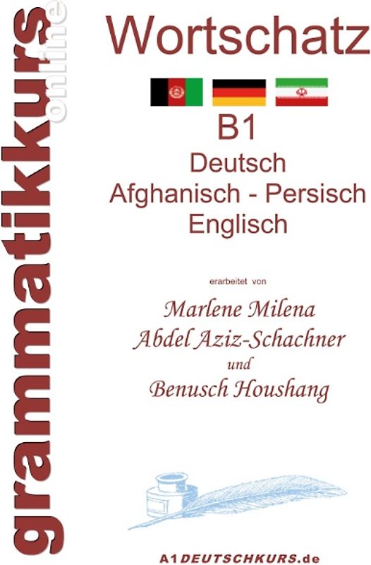 Wörterbuch Deutsch - Afghanisch - Persich - Englisch B1