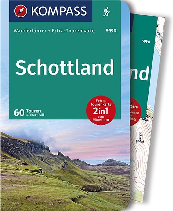 KOMPASS Wanderführer Schottland, Wanderungen an den Küsten und in den Highlands, 60 Touren