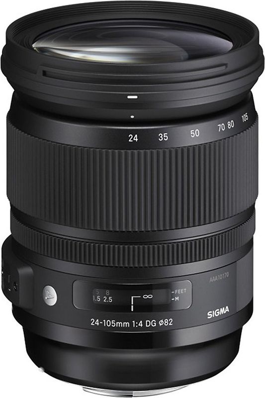Sigma A 24-105 mm F4.0 DG HSM OS 82 mm Filtergewinde (Canon EF Anschluss) schwarz