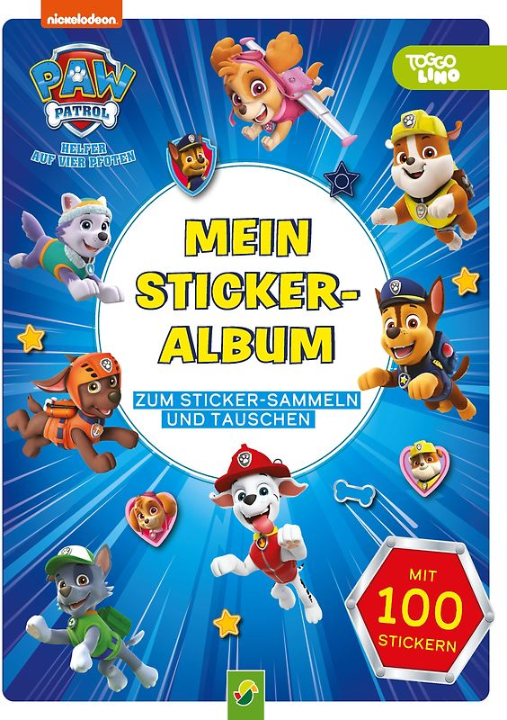 PAW Patrol Mein Stickeralbum mit 100 Stickern