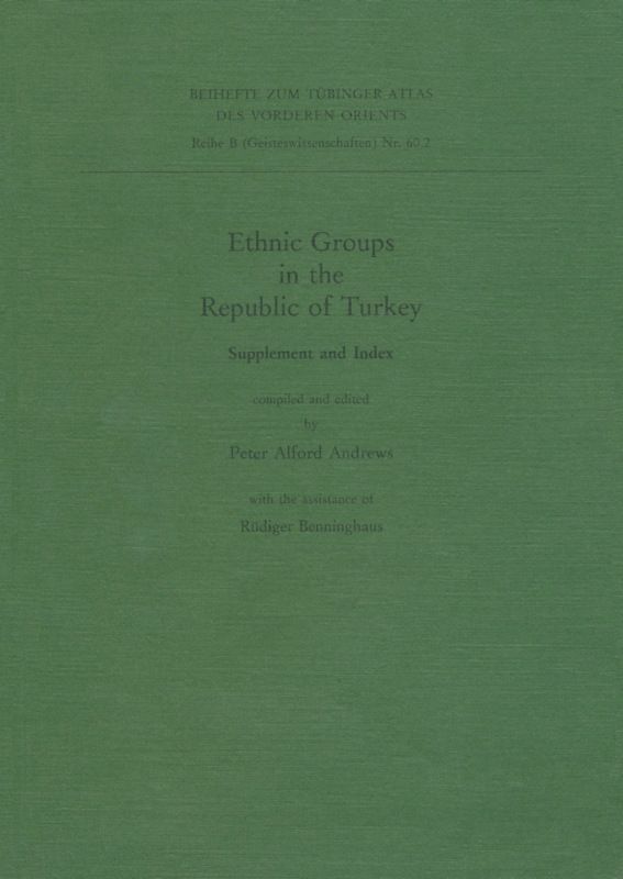 Ethnic Groups in the Republic of Turkey