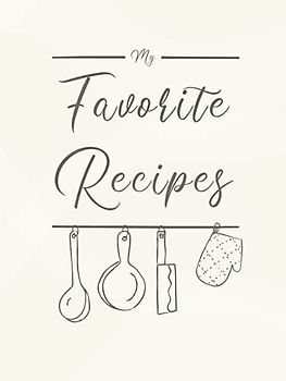 My Favorite Recipes: The XXL DIY recipe book to write in your own recipes hardcover (letter format)!
