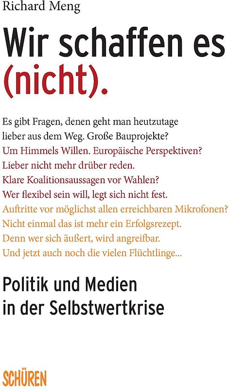 Wir schaffen es (nicht).