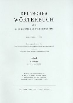 Grimm, Dt. Wörterbuch Neubearbeitung