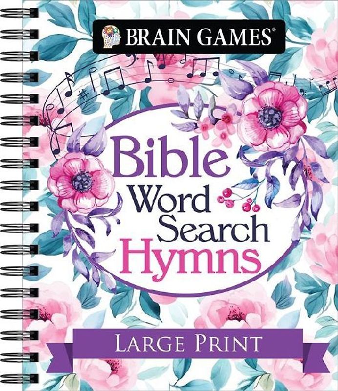 Brain Games - Bible Word Search: Hymns - Large Print