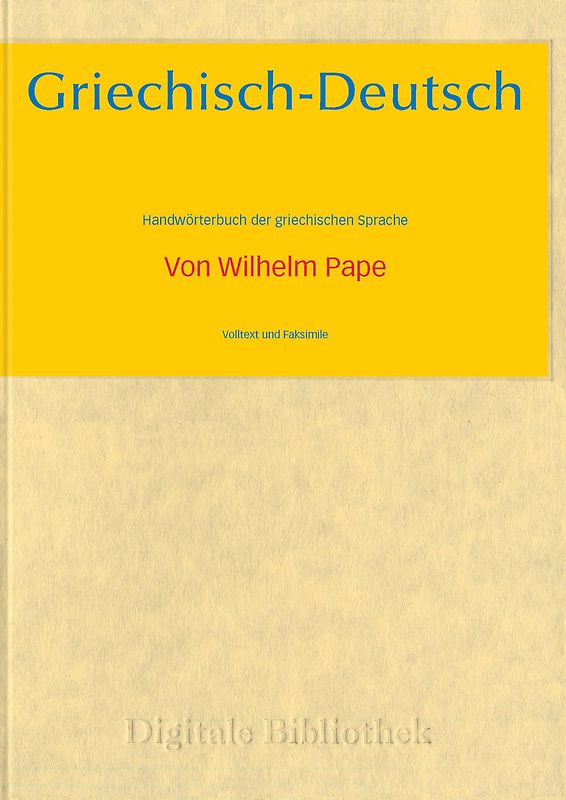 Digitale Bibliothek 117: Griechisch - Deutsch MacOS