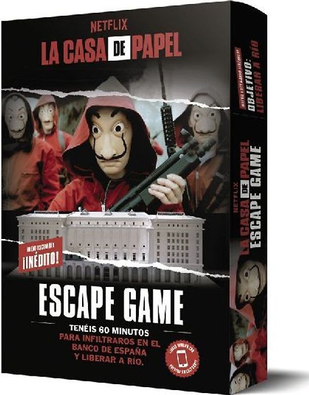 La casa de papel : escape game : objetivo : liberar a Río