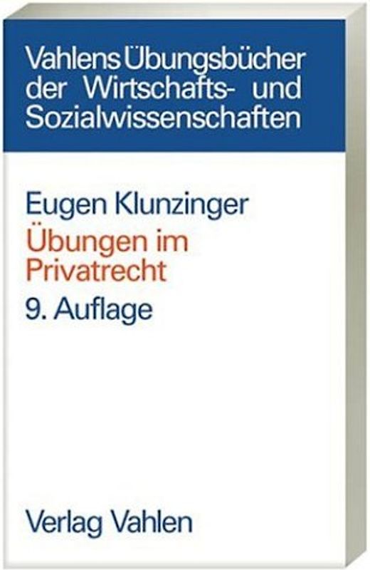 Übungen im Privatrecht