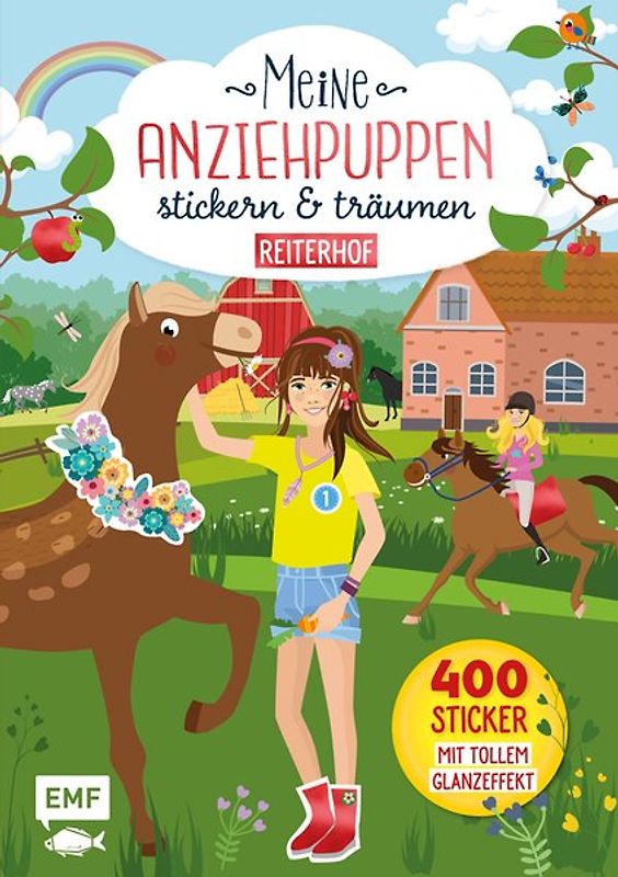Meine Anziehpuppen – stickern & träumen: Reiterhof