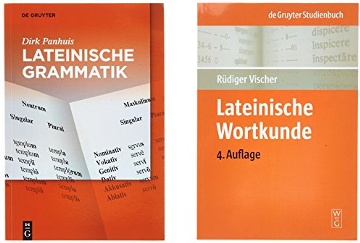 Set: Lateinische Grammatik (Panhuis) und Wortkunde (Vischer)