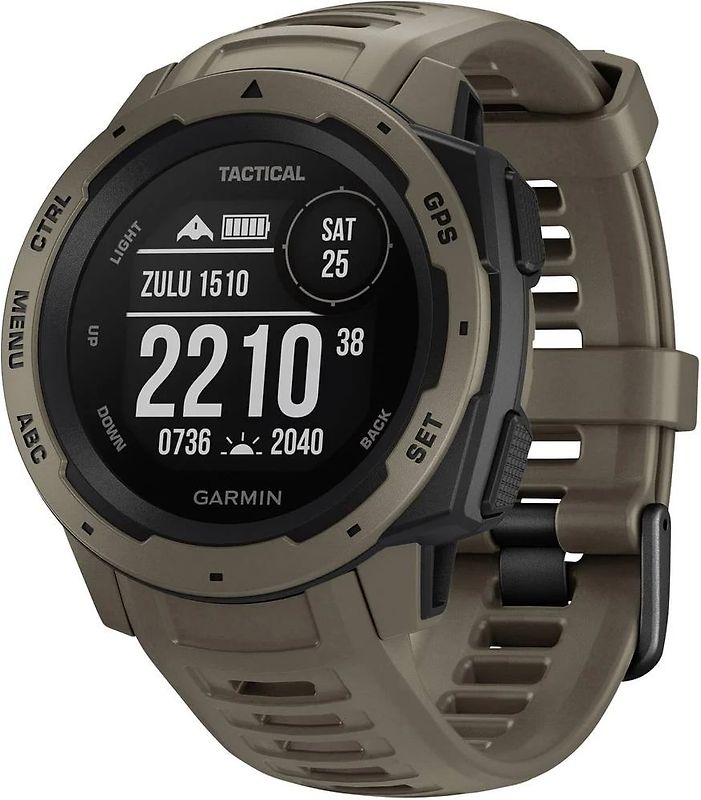 Garmin Instinct 45 mm brun clair et bracelet en silicone brun clair