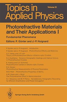 Photorefractive Materials and Their Applications I