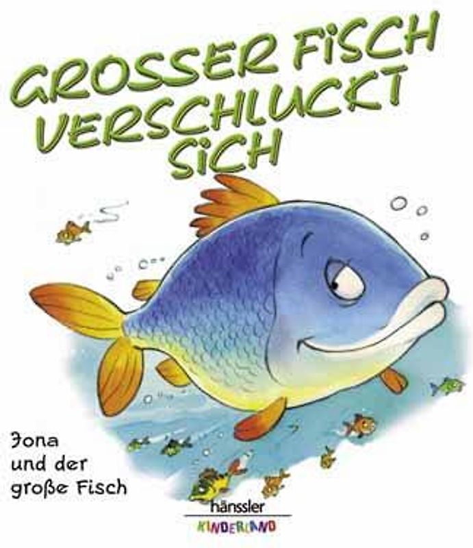 Grosser Fisch verschluckt sich
