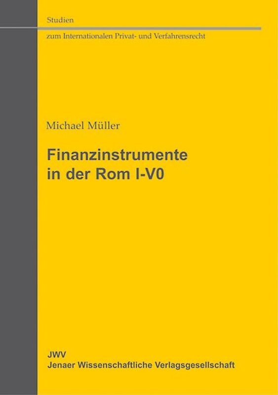 Finanzinstrumente in der Rom I-V0